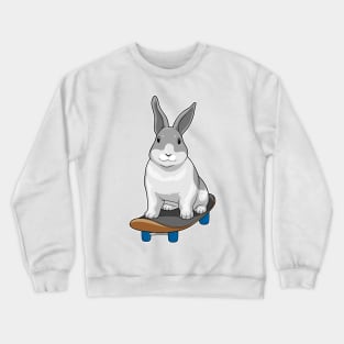 Rabbit Skater Skateboard Crewneck Sweatshirt